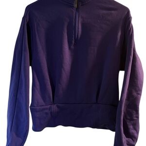 Athleta Purple Hooded Jacket Half Zip XS